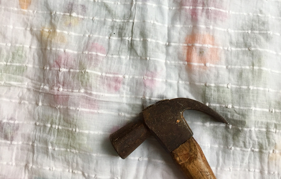 Cover fabric used for flower pounded top