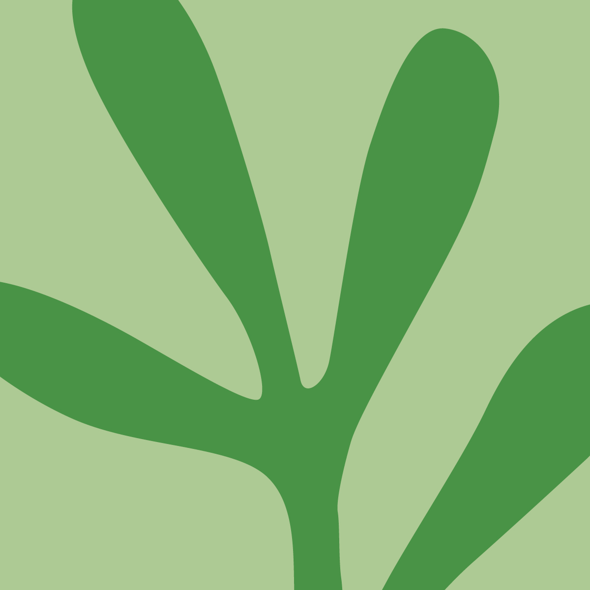 GrowCreateJoy_SocialSquare_01 An illustrated plant stem on a pale green background